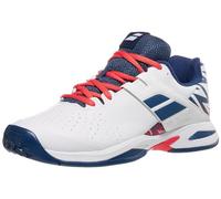 Babolat Garçon Propulse AC Jr, White Estate Blue, 35 EU