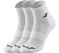 Babolat lot de 3 Quarter Chaussettes Blanc 43-46