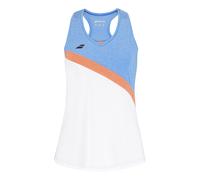 Babolat Play Débardeur Tank Top Femmes-Blanc,Bleu Clair