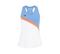 Babolat Play Débardeur Tank Top Filles-Blanc,Bleu Clair 152