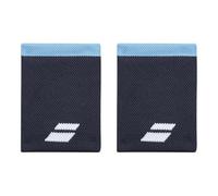Babolat Unisexe Eponge Modèle Logo Jumbo Wristband, Taille Unique, Couleur Bleu, Absorption Rapide de la Transpiration, Largeur 10,5 cm, Serre Poignet pour Gym Tennis Badminton Padel Unisex-Adult