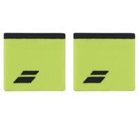 Babolat, Poignet en Eponge Modèle Logo Wristband Taille Unique, Couleur Jaune/Gris, Absorption Rapide de la Transpiration, Largeur 7,5 cm, Serre Poignet Noir pour Gym Tennis Badminton Padel