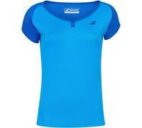 Babolat Poly Cap Sleeve T Shirt Womens Aster bleu 16 (XL) Female