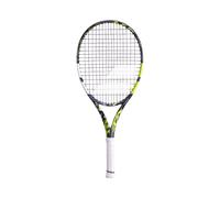 Babolat - Raquette de Tennis Modèle Pure Aero Junior 25 Gen8, Taille 635 mm, Couleur Gris Jaune Blanc, Grip 000, Conçue pour Joueurs Compétiteurs, Optimisée pour Puissance et Effets