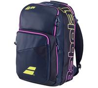 Babolat Pure Aero Rafa Sac à Dos de Tennis Bleu Marine/Jaune/Rose, Blu Scuro/Giallo/Rose, 25 x 30 x 50 cm, Sac à Dos