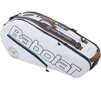 Babolat Racquet Holder x6 Bag (White/Grey) Pure Lot de 6 Supports pour Raquettes de Tennis Wimbledon Blanc/Gris Unisexe, Taille Unique
