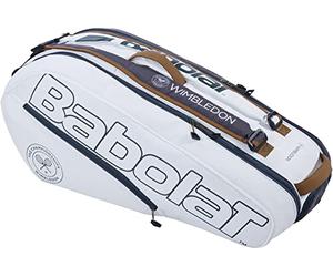 Babolat Racquet Holder x6 Bag (White/Grey) Pure Lot de 6 Supports pour Raquettes de Tennis Wimbledon Blanc/Gris Unisexe, Taille Unique