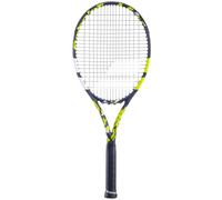 Babolat - Raquette de Tennis Adulte Boost Aero Cordée - Idéale pour Progresser et Exploiter Son Potentiel - Puissance et Maniabilité - Grip 1 Syntec Uptake - Marque Française - Gris/Jaune