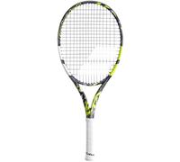 Babolat, Raquette de Tennis Modèle Pure Aero Junior 25 Gen8, Taille 635 mm, Couleur Gris Jaune Blanc, Grip 000, Conçue pour Joueurs Compétiteurs, Optimisée pour Puissance et Effets