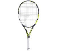 Babolat, Raquette de Tennis Modèle Pure Aero Junior 25 Gen8, Taille 635 mm, Couleur Gris Jaune Blanc, Grip 000, Conçue pour Joueurs Compétiteurs, Optimisée pour Puissance et Effets