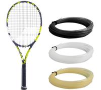 Babolat, Raquette de Tennis Modèle Pure Aero Junior 25 Gen8, Taille 635 mm, Couleur Gris Jaune Blanc, Grip 000, Conçue pour Joueurs Compétiteurs, Optimisée pour Puissance et Effets