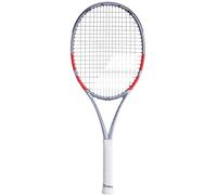 Babolat, Raquette de Tennis Modèle Pure Strike, TU, Blanc/Rouge/Noir, Jeunes 140-150 cm, Précision Stabilité, Cadre Hybride, Puissance et contrôle équilibrés, Transition vers Raquettes Adultes