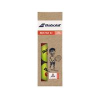 Sac de 3 Balles en Feutre Babolat Red