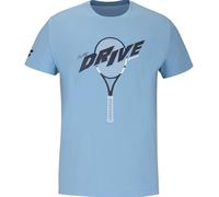 Babolat, Tee-Shirt Graphique, Modèle Drive Cotton, Manches Courtes et col Rond, Unisexe, Taille 12-14 Ans, Couleur Bleu, 100% Coton, Confort Optimal pour Les activités Sportives