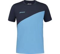 Babolat, Tee-Shirt de Tennis pour Homme Modèle Drive Crew, Taille L, Couleur Bleu, Matière Extensible et Respirante, Léger et Confortable, Idéal pour Pratique Sportive