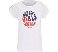 Babolat, Tee-Shirt Graphique Fille modèle Exercise Tee Shirt, Taille 10-12 Ans, Blanc, Manches Courtes, Col Rond, 100% Coton, Confortable et stylé pour Le Sport et Les Loisirs