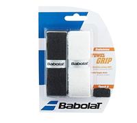 BABOLAT Towel Grip X2 Serviette Unisexe pour Adulte, Blanc Noir, Unique