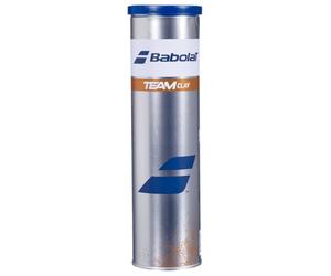 Babolat - Tube de 4 balles, Modèle Team Clay, Idéal pour la Terre battue, Confort et adhérence optimaux, Accessoire Essentiel pour Joueurs, Balle de Tennis de Type 1, homologuée par l’ITF