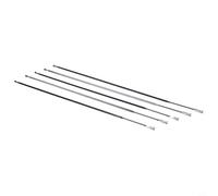 babominimer 5 pièces pour rayons de vélo plats droits en acier 261/263/265/272/275/277/282/290 mm noir pour roues de vélo (290 mm)