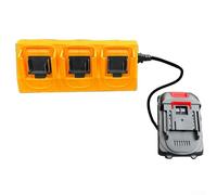 babominimer Adaptateur convertisseur de batterie à 2/4/6 emplacements pour outils électriques BL1830 BL1840 BL1850 BL1860, compatible avec BL1815 BL1430 BL1440 BL1450, matériau ABS, jaune, 130 x 95 mm