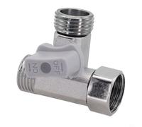 babominimer Adaptateur d'angle en T en alliage de zinc pour bidet, pulvérisateur à main, réservoir de toilette, lave-vaisselle ou rinçage en verre, compatible avec salle de bain et cuisine Angle Sto