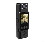 babominimer Appareil photo 4K porté par le corps avec objectif grand angle de 115°, rotation à 180°, détection de mouvement, audio vidéo, enregistreur vidéo numérique portable compatible avec la loi