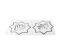babominimer Autocollant mural calligraphie arabe - Autocollant en vinyle PVC amovible pour surfaces lisses et sèches - Décoration d'intérieur - Art mural musulman - Environ 43 x 29 cm ou 30 x (2# S)