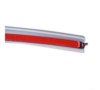 babominimer Bande d'étanchéité en caoutchouc de type T - 200 cm - Gris - 8 x 10 mm - Pour carrosserie de voiture - Moulure de bord - En caoutchouc ABS résistant aux intempéries - Pour pare-chocs