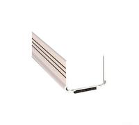 babominimer Bande d'étanchéité inférieure de porte en PVC de 93 cm, isolation phonique et butée de courant d'air pour porte de chambre de 4 à 5,5 cm, marron/blanc/gris (blanc)