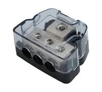 babominimer Bloc de distribution d'alimentation audio de voiture 1 entrée/2 sorties 4 GA à 8 GA, 1 entrée/3 sorties 0 GA à 4 GA, 1 entrée/4 sorties 0GA vers 4 GA en alliage de zinc ABS pour