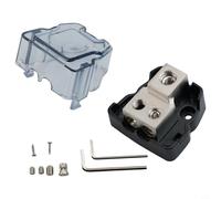 babominimer Bloc de distribution d'alimentation audio de voiture 1 entrée/2 sorties 4 GA à 8 GA, 1 entrée/3 sorties 0 GA à 4 GA, 1 entrée/4 sorties 0 GA à 4 GA en alliage de zinc ABS pour