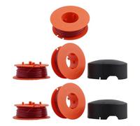 babominimer Bobine de rechange F016800175 pour ART 23/26/30 Combitrim et Easytrim - Ligne de 8 m x 6 mm avec alimentation automatique - Avec capuchon de bobine F016L71088 - Compatible avec Flymo (5