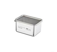 babominimer Boîte de rangement alimentaire en acier inoxydable de grande capacité avec couvercle, organiseur de cuisine polyvalent pour viande, collations et repas (700 ml)