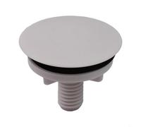 babominimer Bouchon de trou de robinet pour évier de cuisine et salle de bain - Plaque d'obturation en plastique ABS de 49 mm, blanc, s'adapte aux trous de trop-plein standard de 16 à 35 mm, aucun
