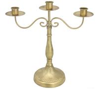 babominimer Bougeoir vintage en fer - Décoration de mariage simple, 3 ou 5 têtes pour centres de table, décoration d'intérieur rustique, hôtel et dîner romantique - (D)