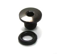 babominimer Boulons de manivelle M6 × 18 mm en acier avec joint d'étanchéité pour vélo en rouge, vert, bleu, orange (rouge)
