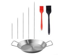 babominimer Brochette verticale en acier inoxydable pour barbecue et four avec longueurs de pointes réglables et poignée intégrée pour le rangement, parfait pour tacos Al Pastor (A)