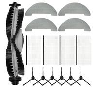 babominimer Brosse, brosse latérale, filtre et serpillère - Kit de rechange compatible avec aspirateur robot HR101, ensemble d'accessoires compatibles avec 1 brosse principale, 6 brosses latérales, 4