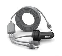 babominimer Câble d'alimentation CC 3 en 1 pour mini - Cordon mâle de 3 m avec USB C, 12 V et DC, 100 W (20 V 5 A) PD - Construction en PVC et cuivre de qualité - Noir (5 mètres)