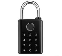 babominimer Cadenas à empreintes digitales avec code numéro, compatible Bluetooth et déverrouillage NFC, étanche en alliage de zinc pour utilisation en extérieur, jardin ou entrepôt, prend en charge U