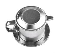 babominimer Cafetière vietnamienne en acier inoxydable avec filtre goutte à goutte, capacité de 50 ml ou 100 ml pour infuser un expresso authentique et un café fort à la maison (50 ml (max.) (50 ml