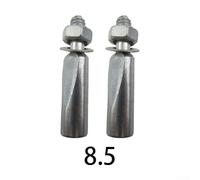 babominimer Cales de pédalier en acier de 8,5 mm et 9,0 mm avec écrous et rondelles pour une fixation sécurisée du pédalier - Design de cale court pour route (8,5 mm)