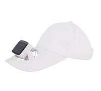 babominimer Casquette de baseball avec système de refroidissement intégré, visière de protection UV, design léger et respirant, pour la randonnée, la plage et d'autres activités (blanc)