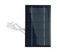 babominimer Chargeur de panneau solaire USB portable 2,5 W polycristallin 5 V 500 mA sortie pour camping, randonnée, voyage, design compact et léger pour téléphone portable et petit