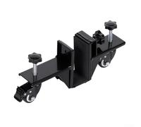 babominimer Chariot d'installation de porte avec roues pivotantes à 360° et coussinets en caoutchouc antidérapants, chariot en métal robuste pour accrocher des portes, cadre en acier de qualité