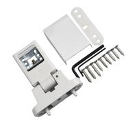 babominimer Charnière en alliage de zinc pour portes de haute sécurité en PVC et UPVC, ouverture à gauche ou à droite, charnière de porte battante robuste avec vis incluses