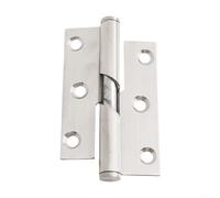 babominimer Charnières de porte relevables en acier inoxydable pour portes intérieures, salle de bains et toilettes - Direction d'ouverture gauche ou droite (7,6 cm gauche)