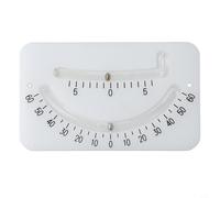 babominimer Clinomètre marin à double tube inclinomètre jauge de niveau d'angle avec nuit pour une mesure précise de la pente, navigation stable et amarrage sur voiliers, blanc