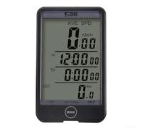babominimer Compteur de vitesse et compteur kilométrique filaire pour ordinateur avec grand écran LCD, rétroéclairage de contrôle de la lumière, prise en charge double langue, bouton de commande de