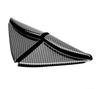 babominimer Coque de haut-parleur A-Pillar en fibre de carbone pour Navara NP300 2016-2021, cadre triangulaire intérieur en matériau ABS, pièce décorative, pour une installation facile, un son